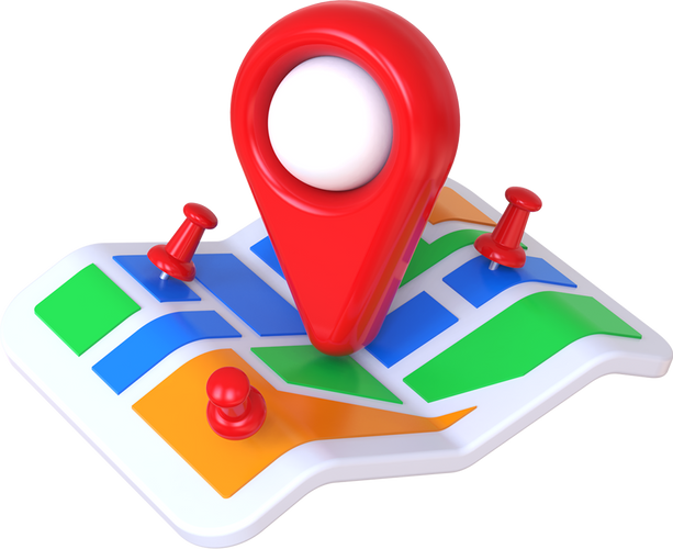 3D Map Pin Location